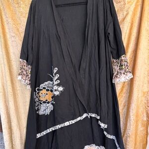 Rising International Black Cotton Garment